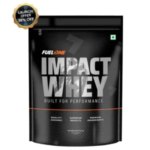 Fuel One Impact Whey Protein, 1 kg (2.2 lb), Cold Coffee