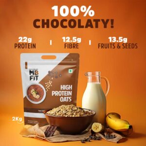 MuscleBlaze High Protein Peanut Butter, 1 kg, Dark Chocolate Crunchy