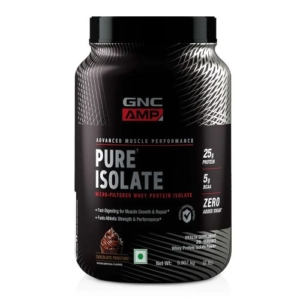 GNC AMP Pure Isolate - 25g Protein, 5g BCAA, Low Carb