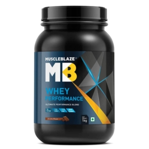 MuscleBlaze 70% Whey Performance Protein - 1 Kg (2.2 Lb), Chocolate