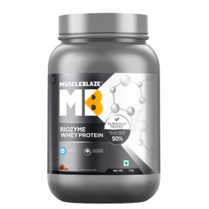 MuscleBlaze Biozyme Whey Protein - 0.99 Kg (2.2 Lb), Ice Cream Chocolate