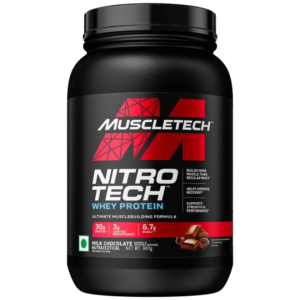 MuscleTech NitroTech Whey Protein - 907.19 gm (2 Lb), Milk Chocolate