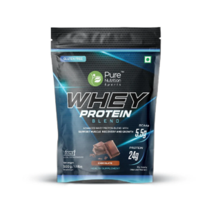Pure Nutrition Whey Protein Blend - 500 gm (1.1 Lb), Chocolate