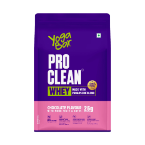 YogaBar Pro Clean Whey With Monk Fruit & Dates - 680 gm (1.49 Lb), Chocolate