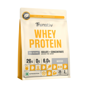 TruNativ Whey protein Pro Blend - 907 gm (1.99 Lb), Mango