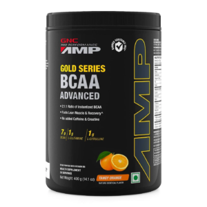 GNC AMP Gold Series BCAA Advanced w/ Vitamin B6 - 400 gm (0.88 Lb),
