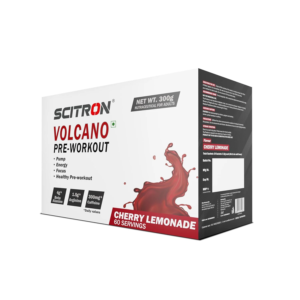 Scitron Volcano Pre Workout - 300 gm (0.66 Lb), Cherry Lemonade