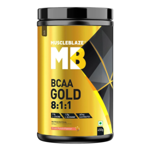 MuscleBlaze BCAA Gold 8:1:1 - 450 gm (0.99 Lb),